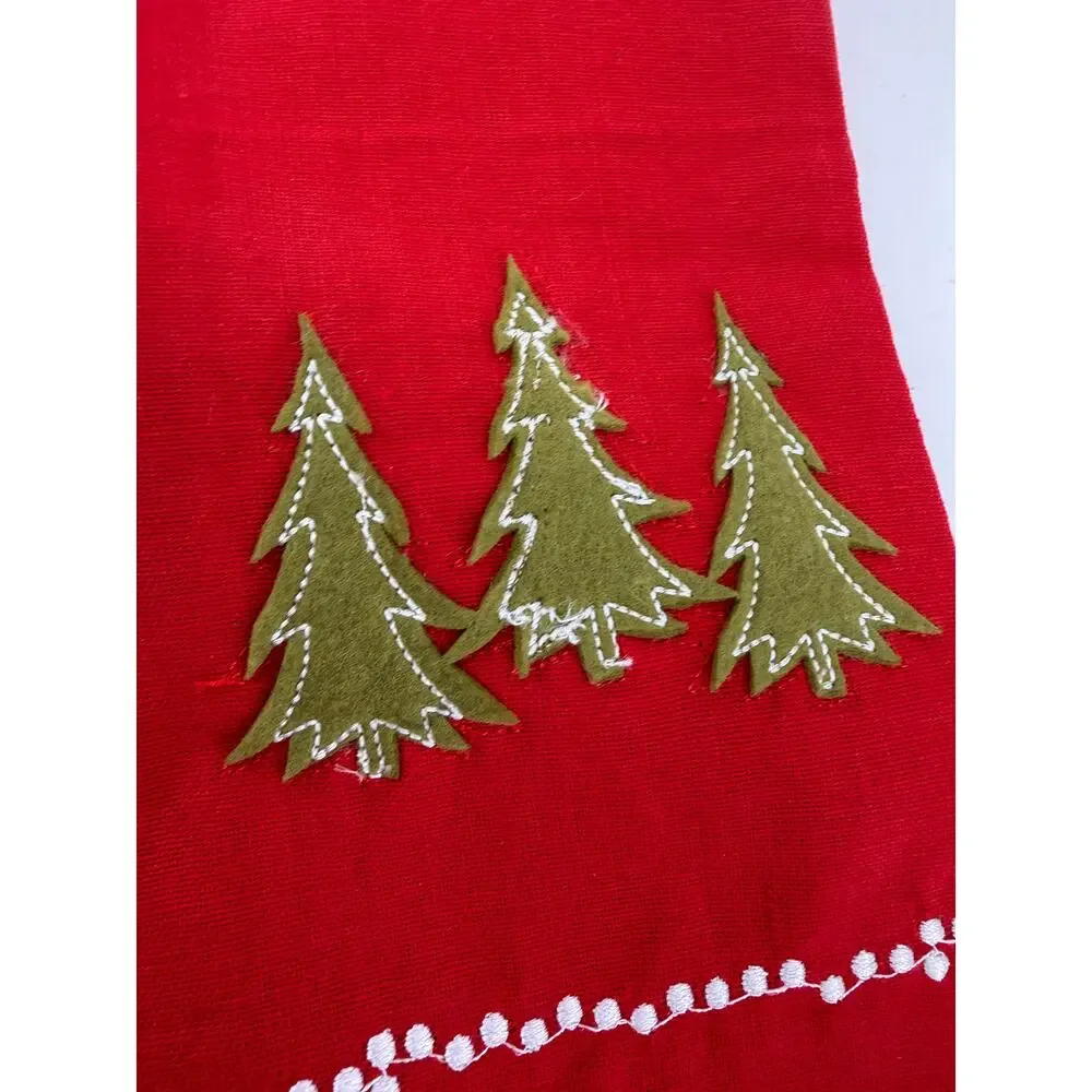 Home Creations Christmas Kitchen Towels Plaid Tree Holiday Decor Set Of 3